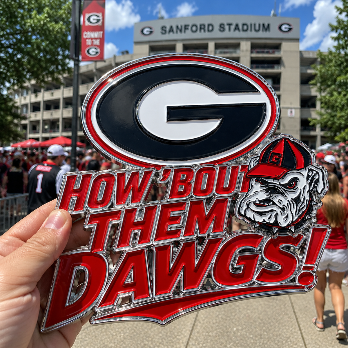 🇺🇸 Last Day Promo: 50% OFF🐶How ’Bout Them Dawgs Car Emblem Metal Badge🏈