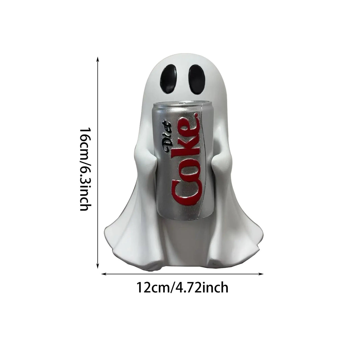 Ghost Holding Drink Resin Craft Ornament, Home Decor Item, Decor Figurine, Desktop Mini Sculpture, Halloween Decoration, Gift Idea, Cute Desktop Decoration, Decorative Piece #GLOBAL PICKS