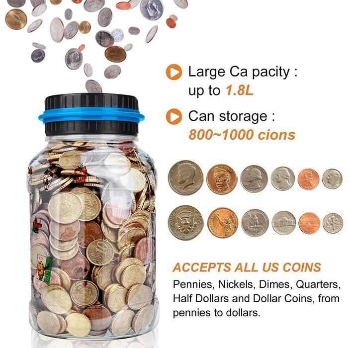 💰Digital Money Box with Auto Coin Counting