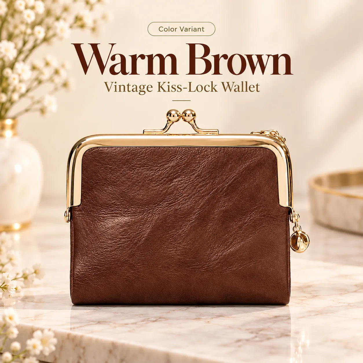 👛 Vintage Kiss-Lock Wallet | Compact & Chic