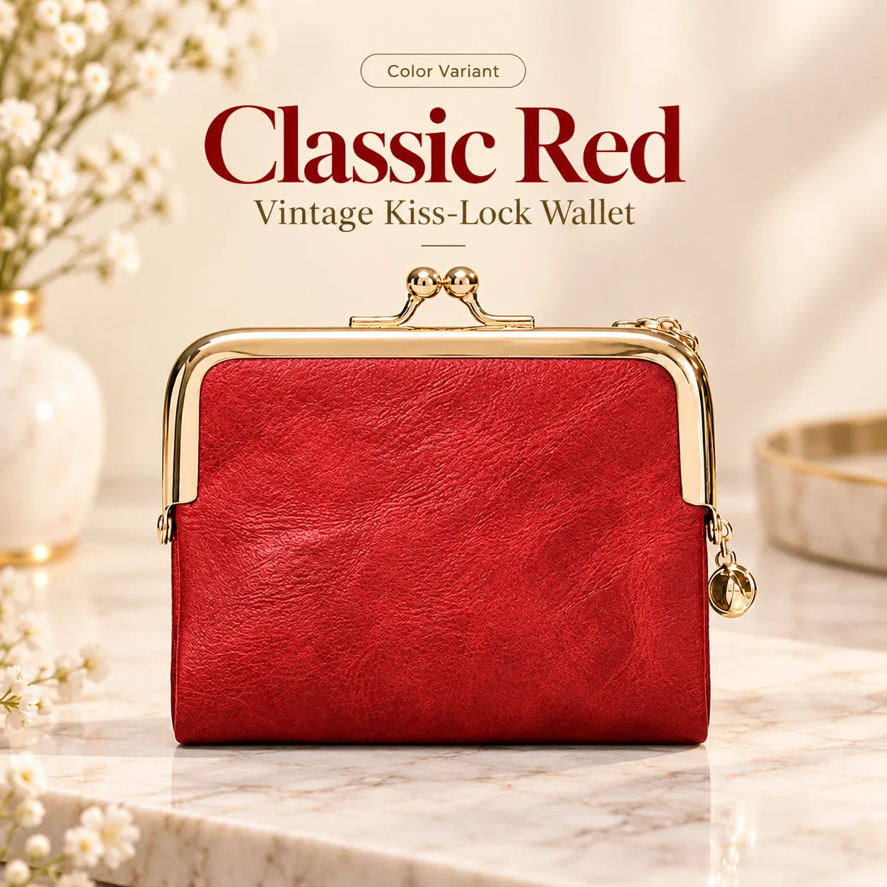 👛 Vintage Kiss-Lock Wallet | Compact & Chic