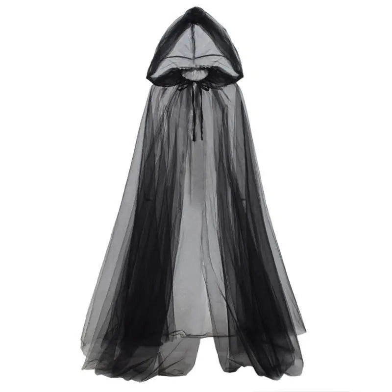 Halloween Cosplay Shawl, Wine Bride Witch Vampire Women Costume Accessory, Double Layered Cape for Party Dress Up, Double Layered Cloak, Fantasy Costume