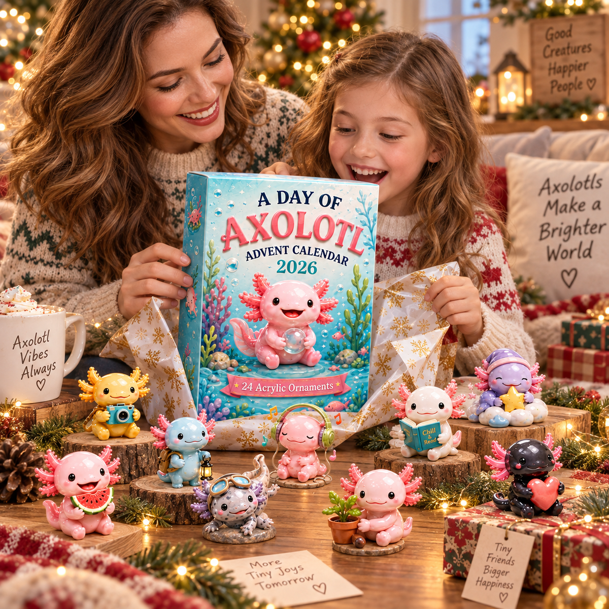 Daily axolotl advent calendar surprise
