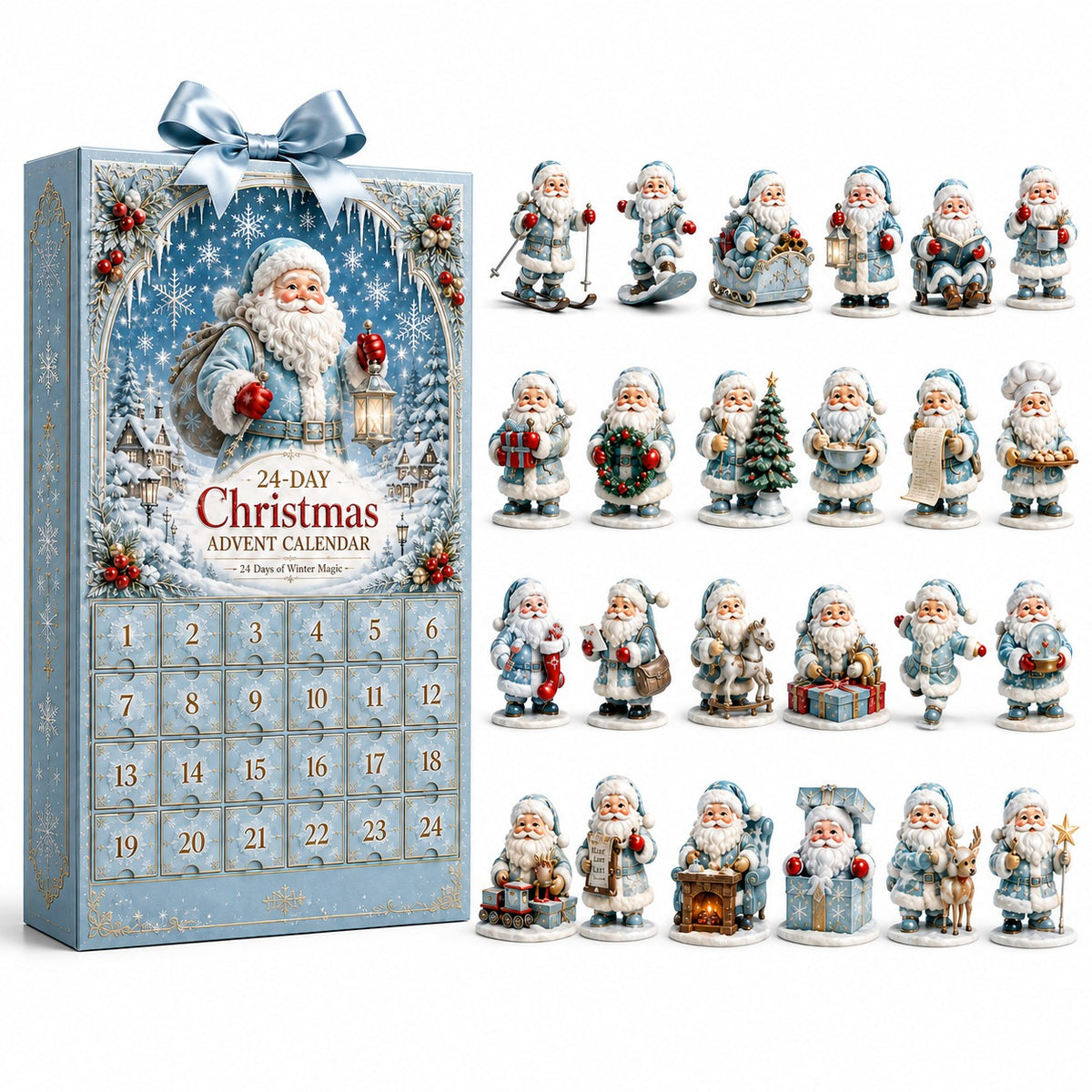 Icy Santa Claus Christmas Countdown Advent Calendar