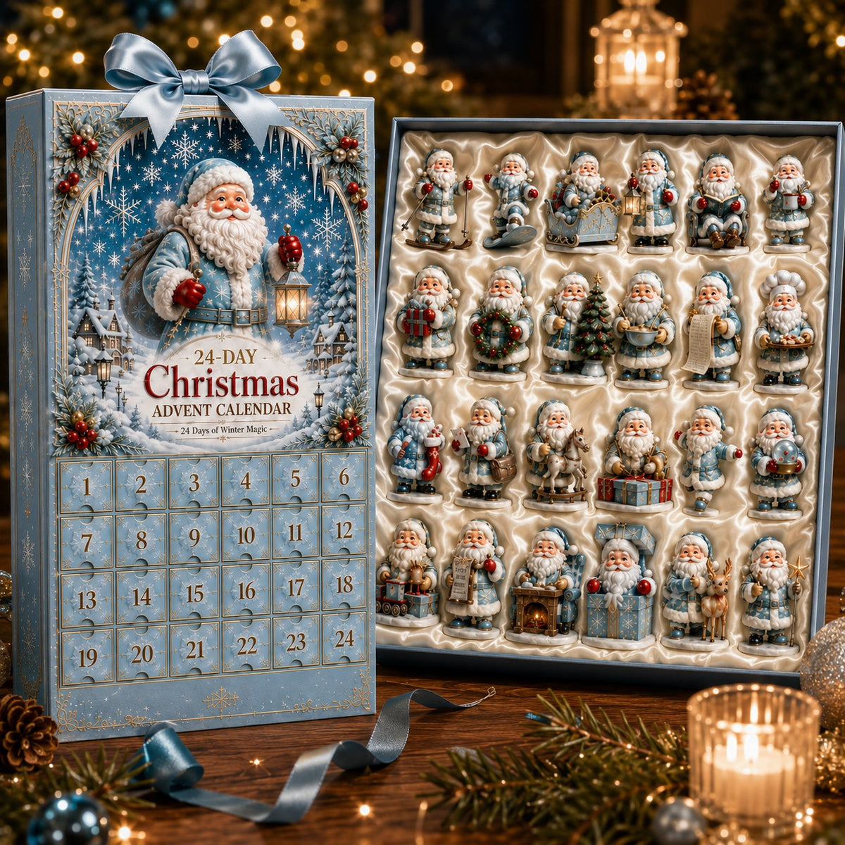 Icy Santa Claus Christmas Countdown Advent Calendar
