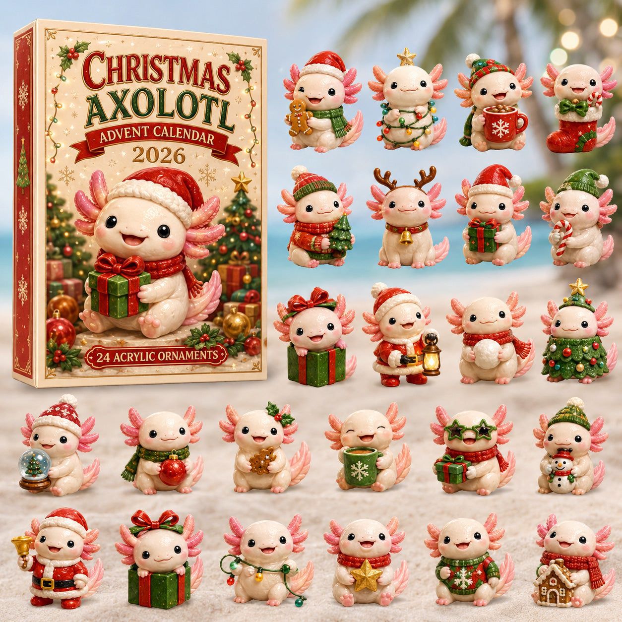 CHRISTMAS KICKOFF 50% OFF - A Day Of Axolotl Advent Calendar 2026