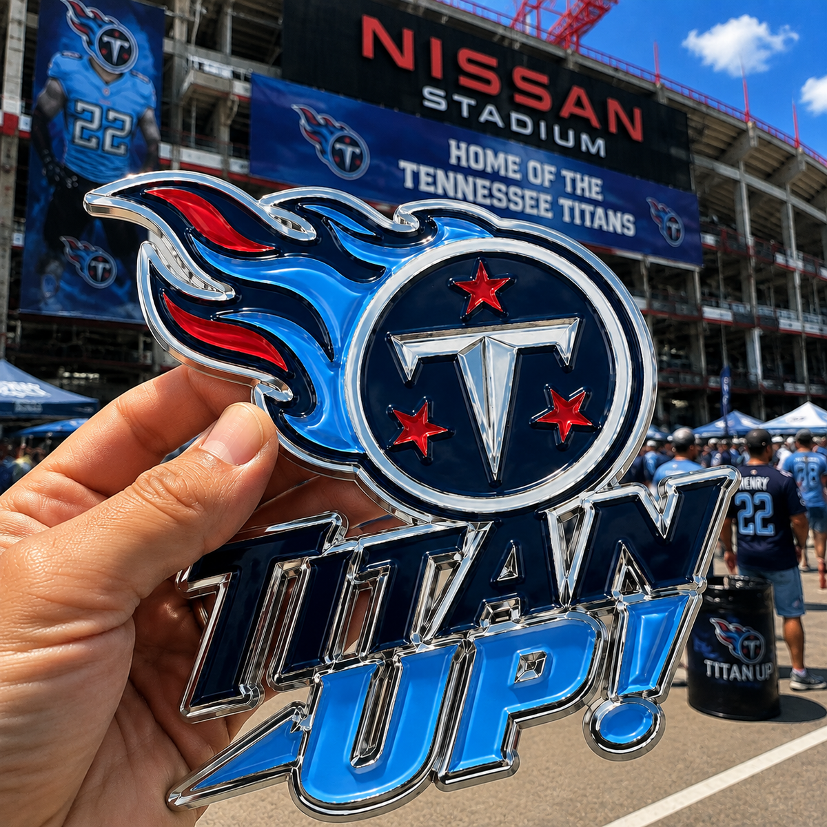 🇺🇸 Last Day Promo: 50% OFF🔥Titan Up Car Emblem Metal Badge🏈