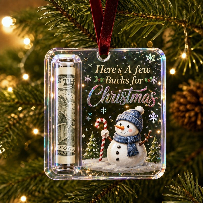 🔥Only $19.99 Last Day Promotion!🎄Christmas Cash Gift Ornament- Make Cash Feel Like A Real Christmas Gift💵