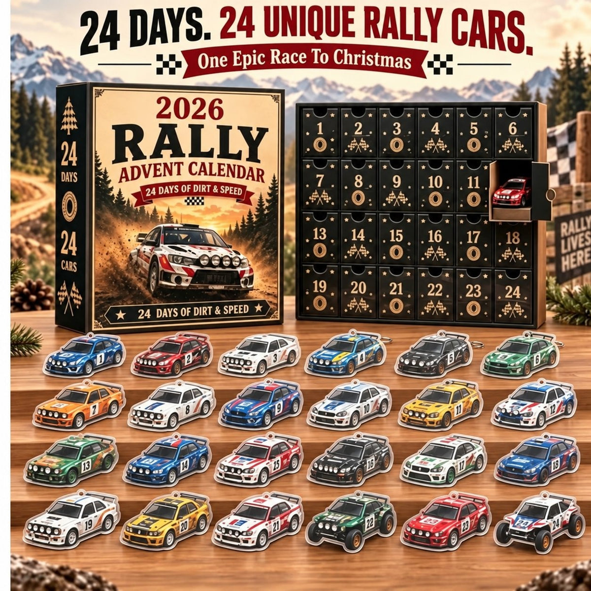 NEW 24 Days of Rally Racing Advent Calendar 2026