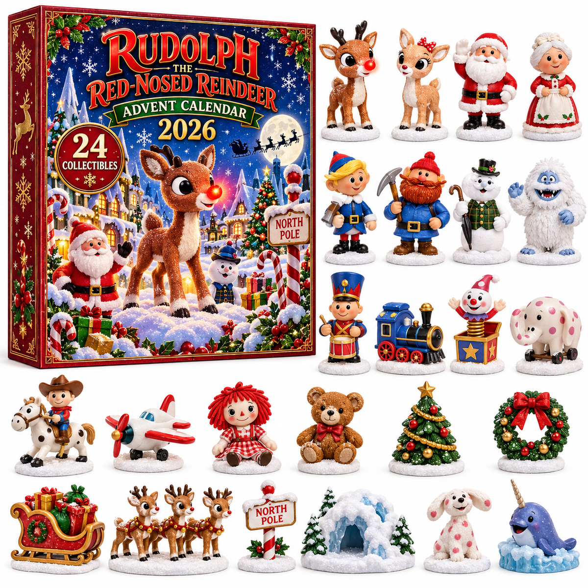 NEW 24 Days of Rudolph the Red-Nosed Reindeer Advent Calendar 2026