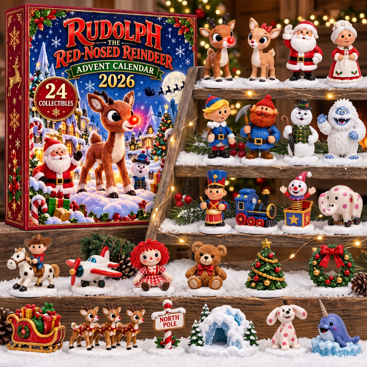 NEW 24 Days of Rudolph the Red-Nosed Reindeer Advent Calendar 2026