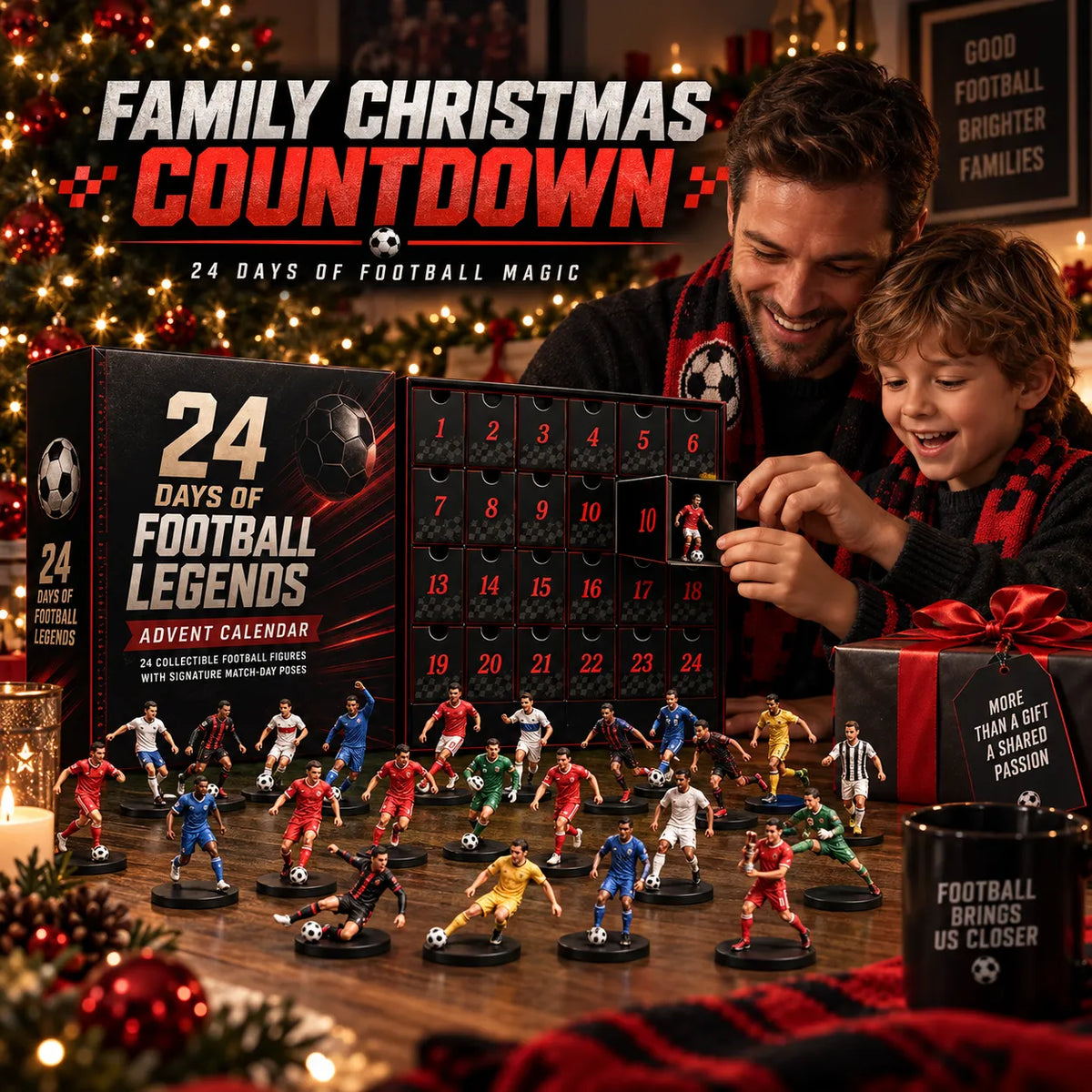 HOT Football Legends 24-Figure Advent Calendar