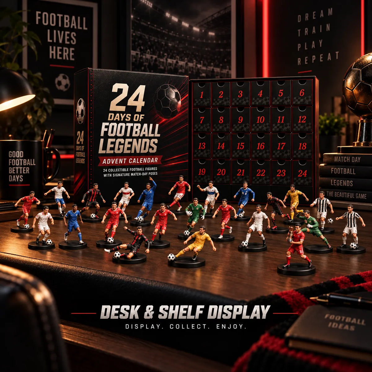 HOT Football Legends 24-Figure Advent Calendar